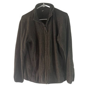 Uniqlo Women's Size Medium Grey Full Zip Fleece Sweater‎